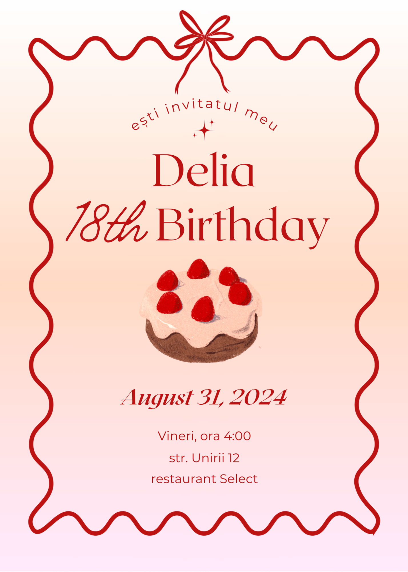 Invitatie digitala aniversare model 23