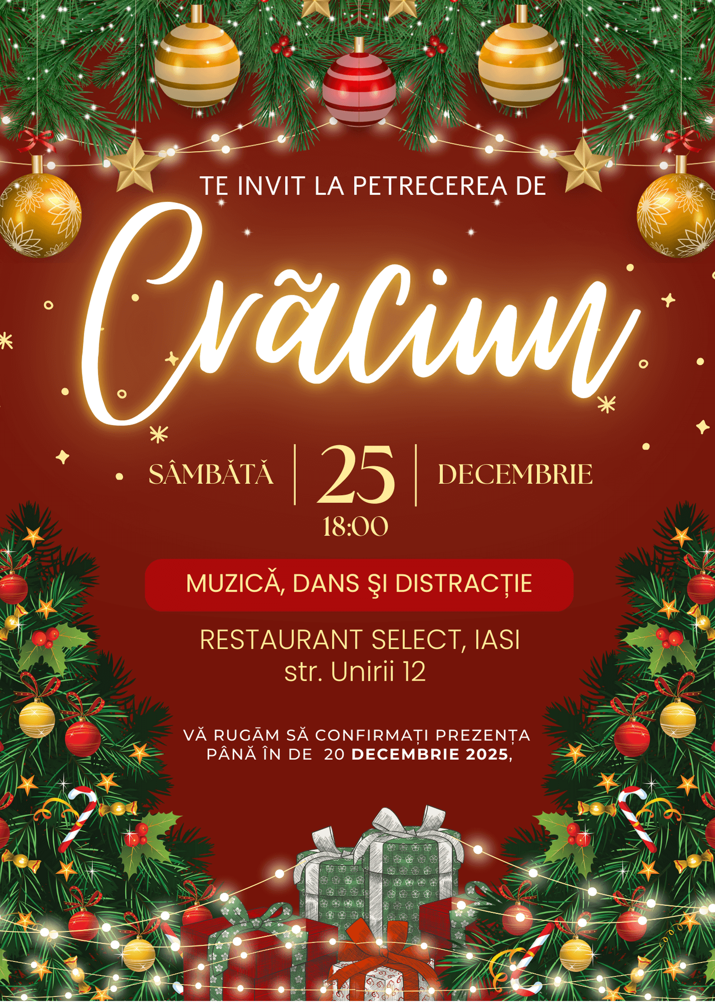 invitatie digitala de craciun model 10