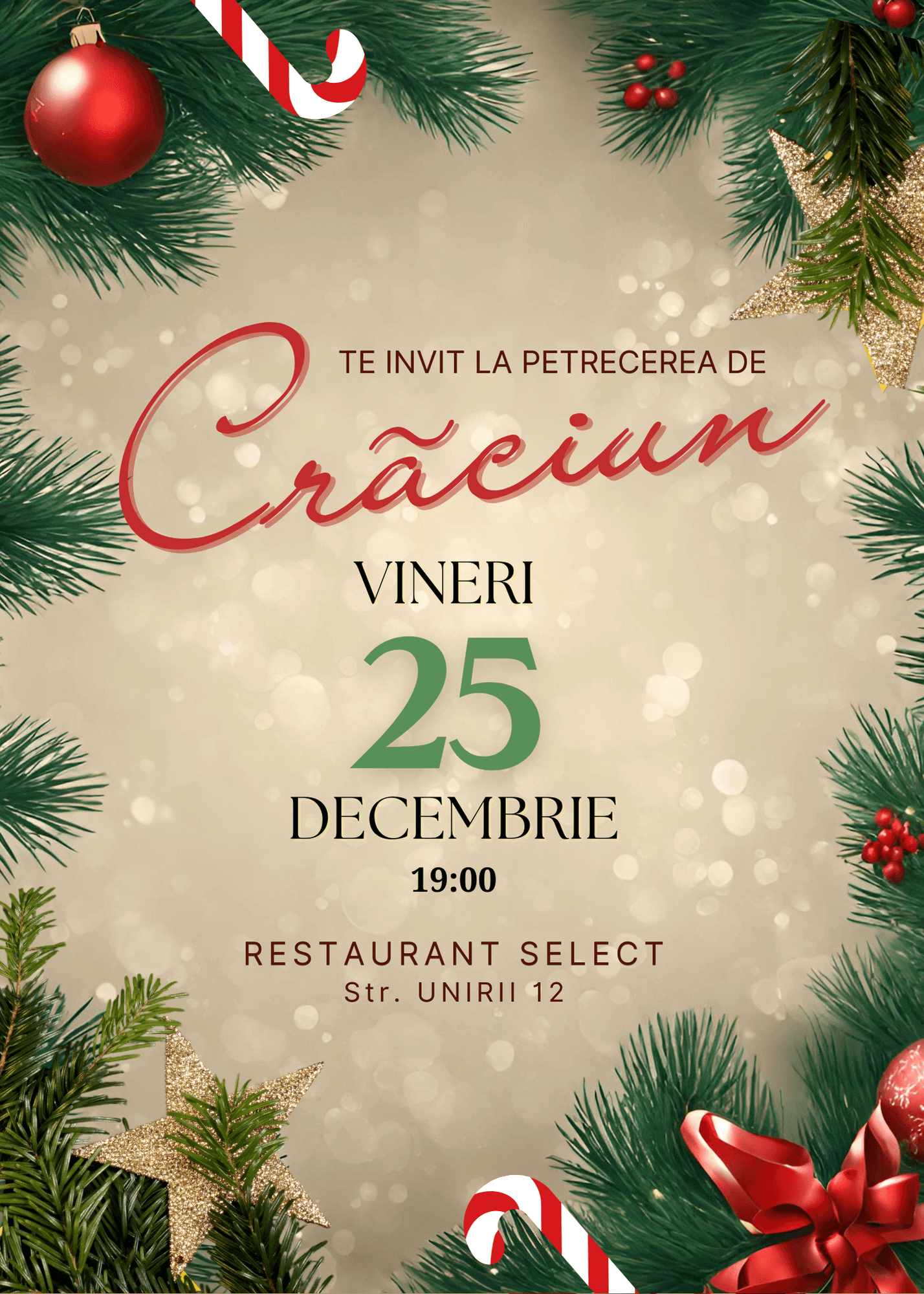 invitatie digitala de craciun model 12