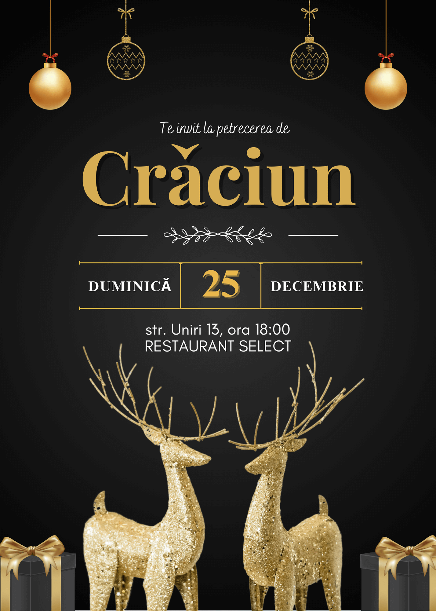 invitatie digitala de craciun model 3