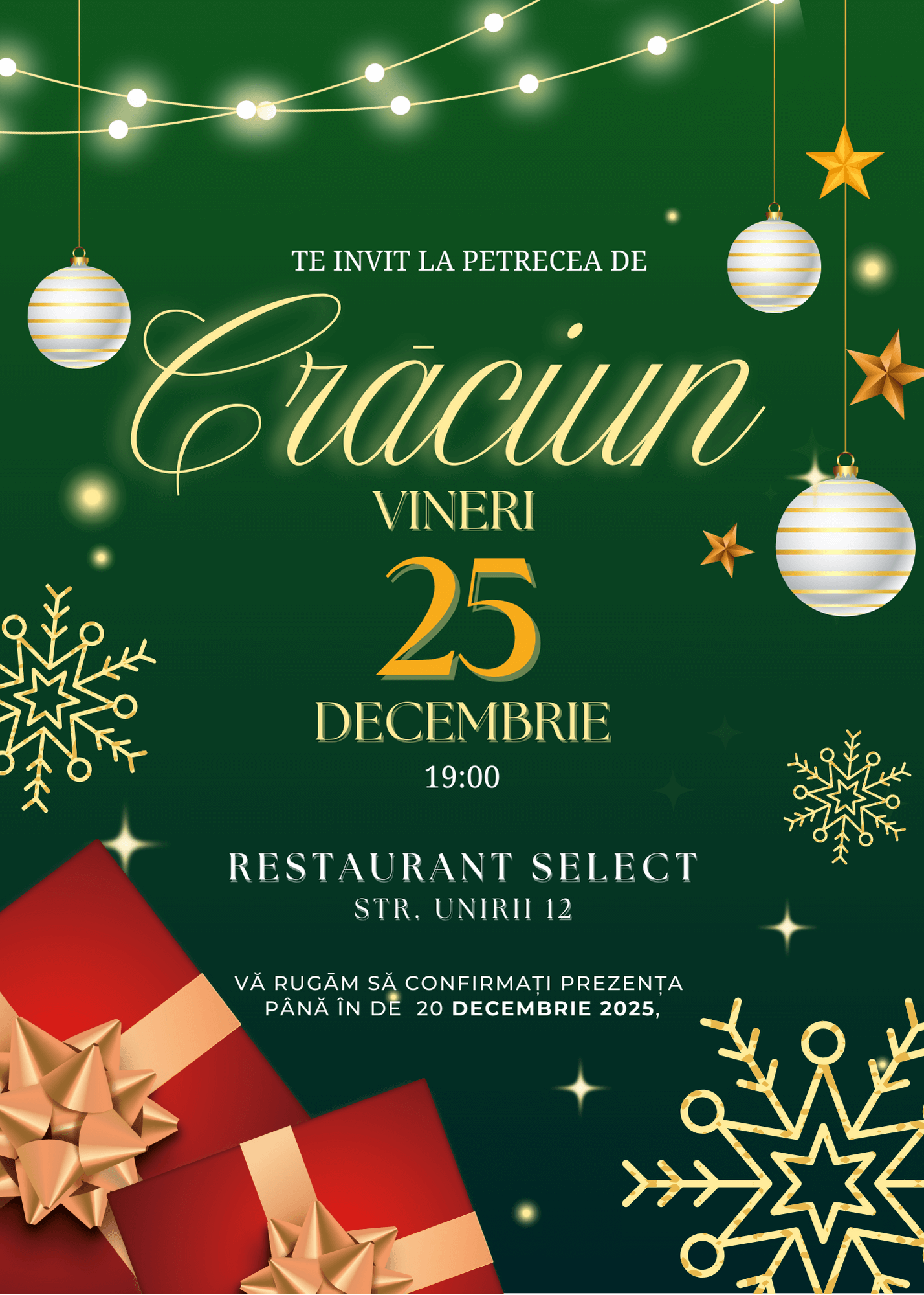 invitatie digitala de craciun model 5