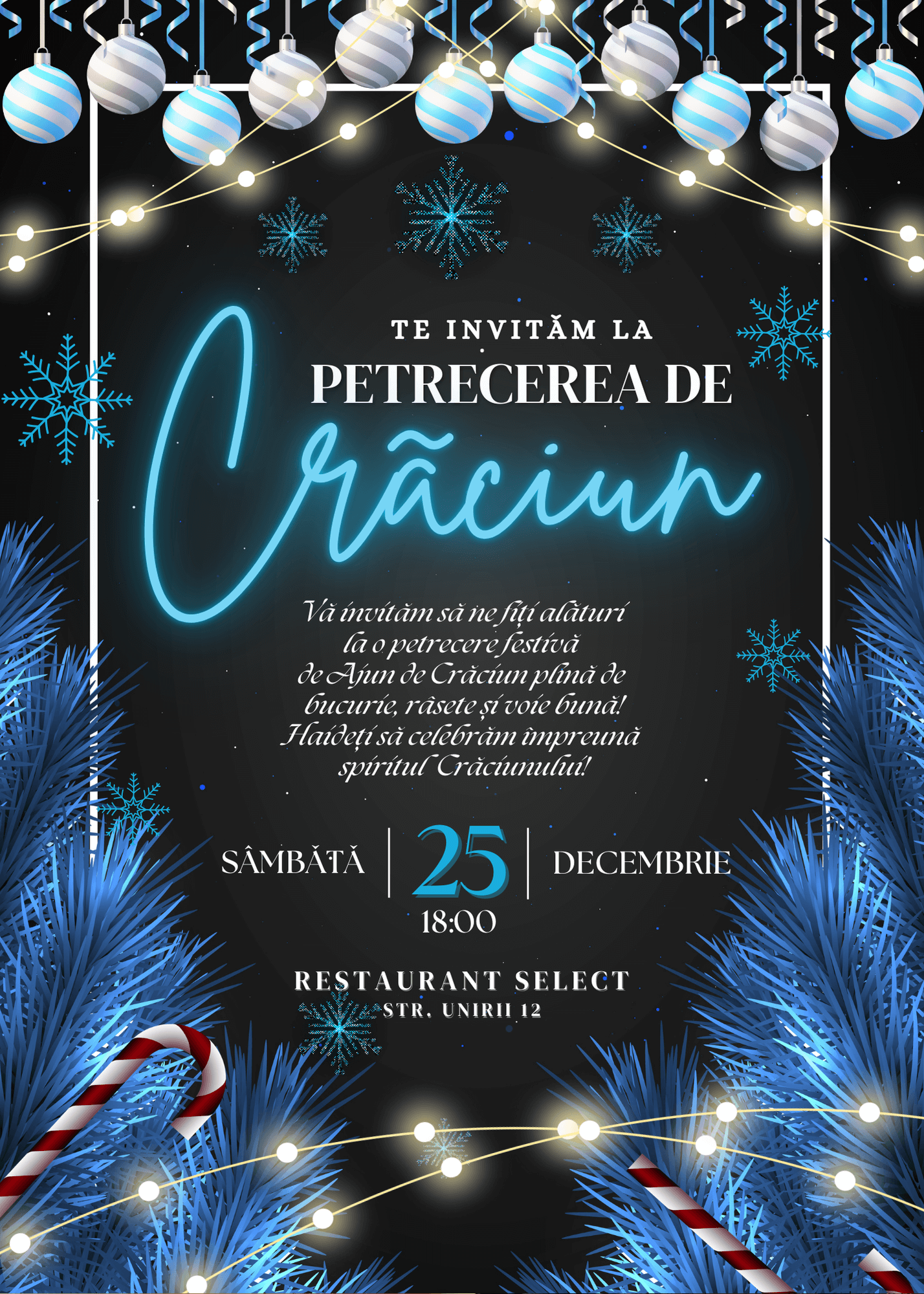 invitatie digitala de craciun model 7