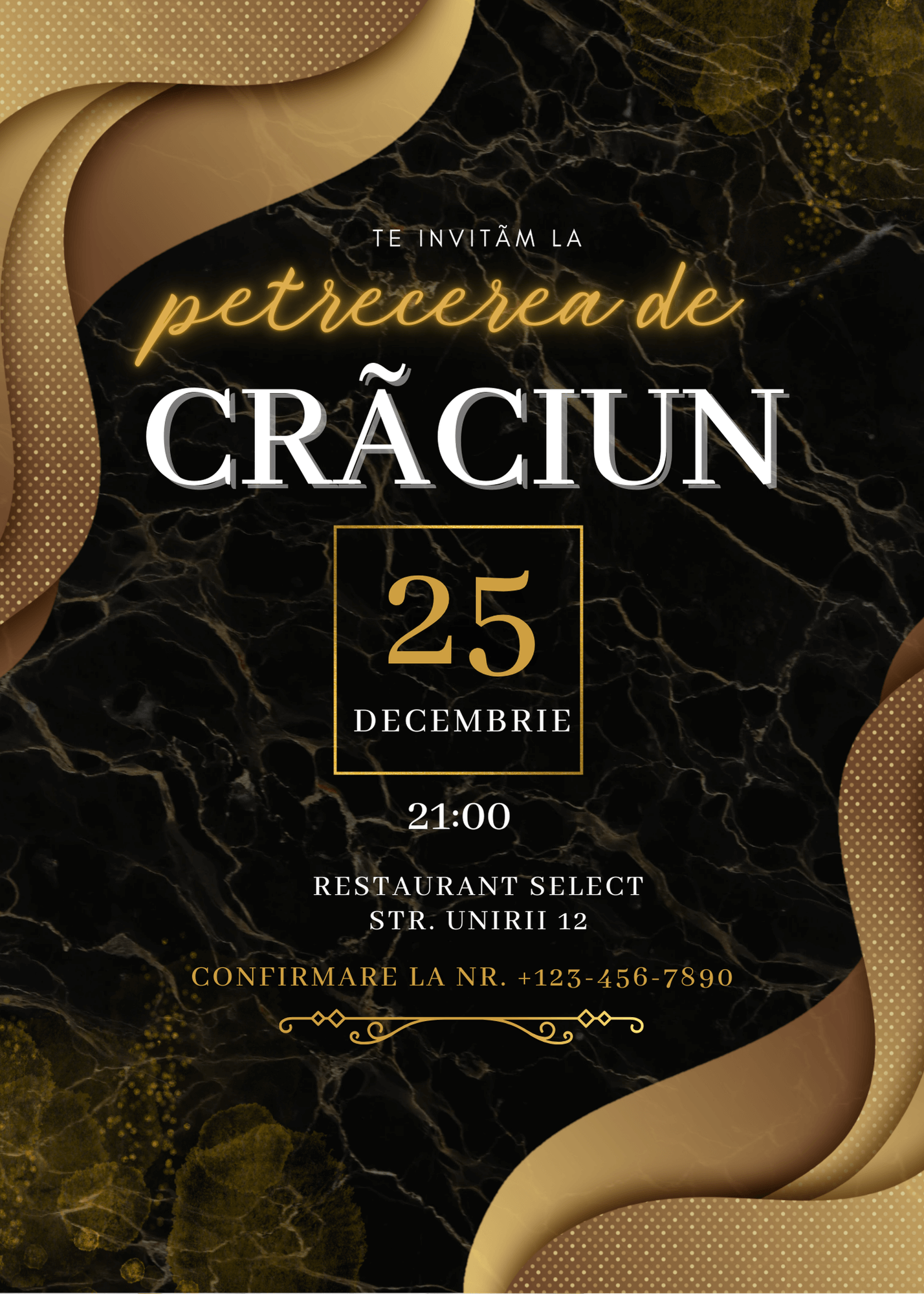 invitatie digitala de craciun model 8