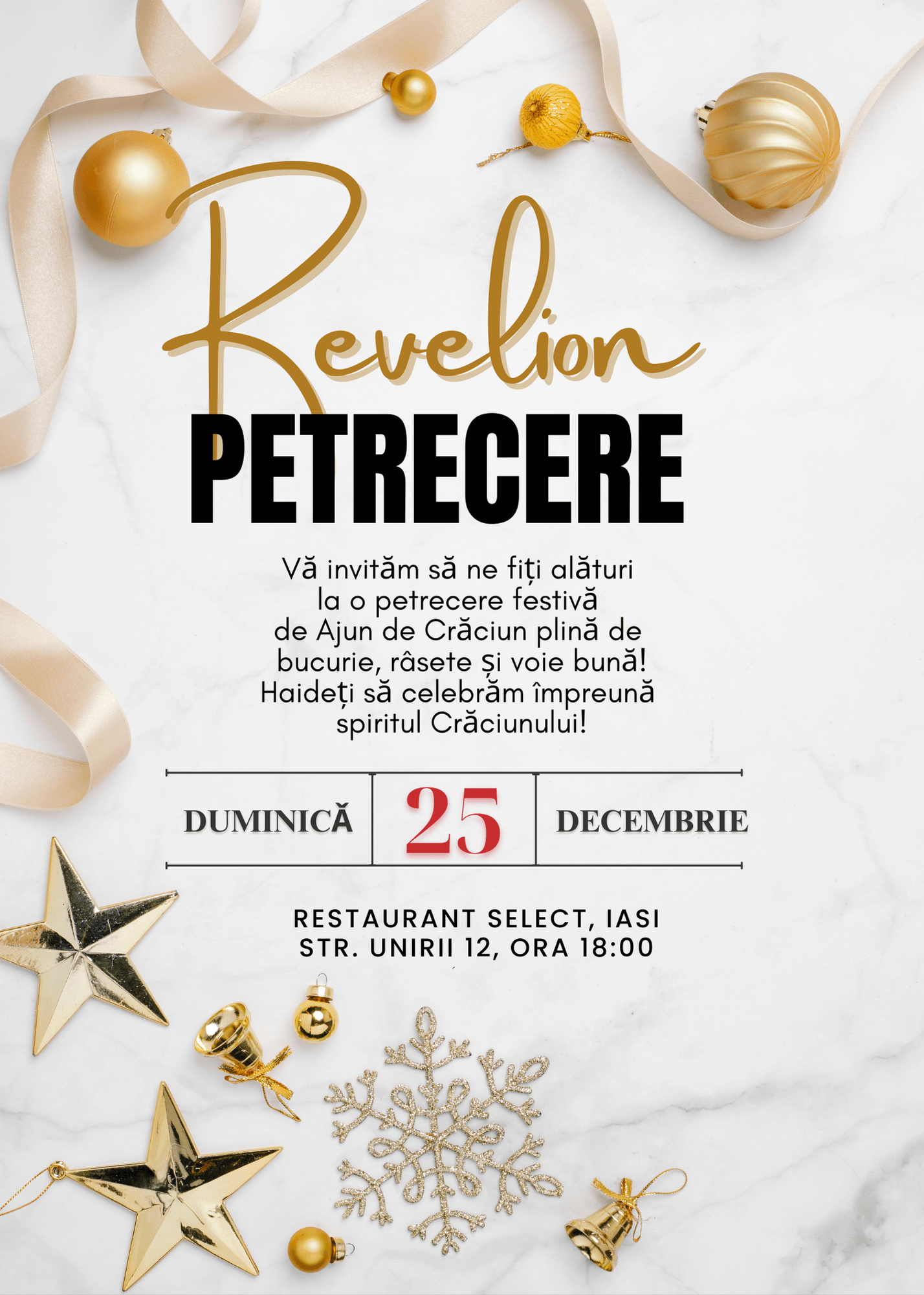 invitatie digitala revelion model 1