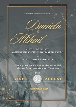 Invitație Digitală Nuntă Model 31